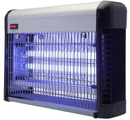 SOGO Lámpara Antimosquitos Eléctrica 2x8 W con Luz UV-A LED - Mata Mosquitos Eléctrico Silencioso y Eficaz - Mata Insectos Eléctrico con Rejilla Electrificada para Interior SS-13915