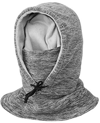 YR.Lover Winter Sturmhaube Dickes Fleece mit Kapuze, Fleece Kapuze Thermo Sport Ski Maske Kaltes Wetter Gesichtsbedeckung Hüte Unisex, Winddichte Maske, Nackenschutz Mützen