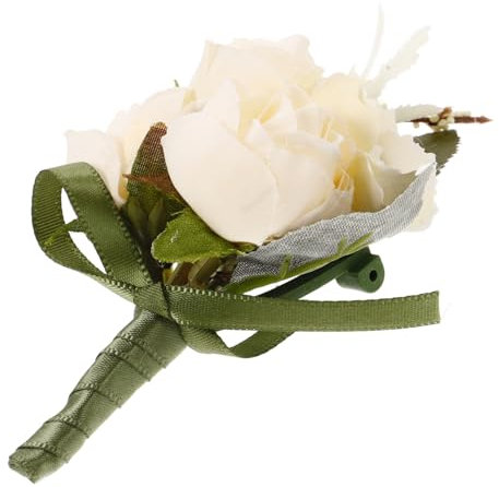 SOIMISS Elegante Tasche Boutonniere Realistische Künstliche Corsage Hochzeit Trauzeugen Brautjungfern