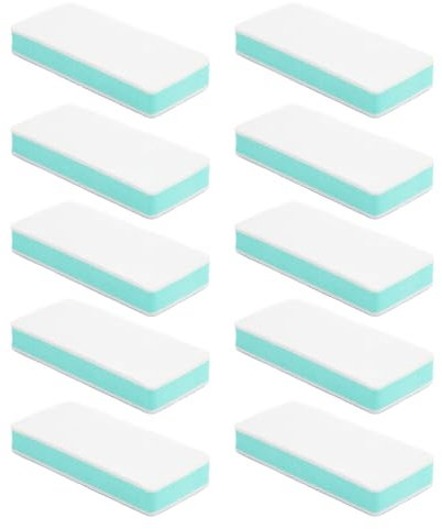 10 Esponjas de Lijado de Doble Cara, Grano 1000 5000, Bloques de Lijadora Manual Multifuncionales para Correa de Reloj, Pulido de Uñas con Bloques de Lijado de Espuma, Limpieza,