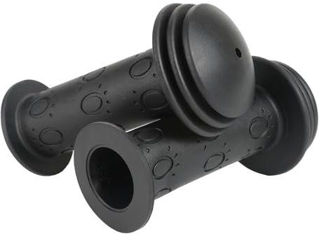 Kinderfahrradgriffe 1 Paar 22 mm Absorption Kinderfahrradgriffe Rutschfestes weiches Gummi Kinderfahrradzubehör Lang 105 mm Für Roller Dreirad AMQ45 (Black, 10X5CM)