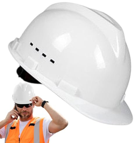 Construction Hat for Men | Protective Gear Vented Comfortable Hard Hat,Adjustable Head Protector, Construction Equipment for Enhanced Safety at Work