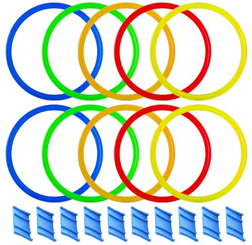 Chevnzev Indoor Jump Hoops Set Family Party Game Toddler Interactive Physical Sport Parent-Child Party Fitness Entertainment Toy Kindergarten Sports Equipment