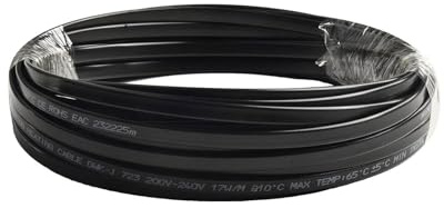 WheatThrive Self-Regulating Heating Cable for Roof and Gutter Antifreeze, 220V PTC Electric Heat Trace Wire with Quick Temperature Control