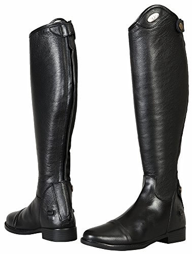 TuffRider Women Leather Regal Dress Boots-Black-7.5