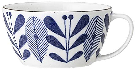 Bloomingville Tasse Camellia, blau, Porzellan, 1 Stück (1er Pack)