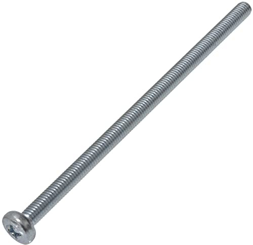 AERZETIX - C59911 - Set di 10 Viti di metallo a testa cilindrica M5x100mm con impronta PH2 - bullone di montaggio - DIN 7985 - durezza 4.8 - acciaio al carbonio - colore argento