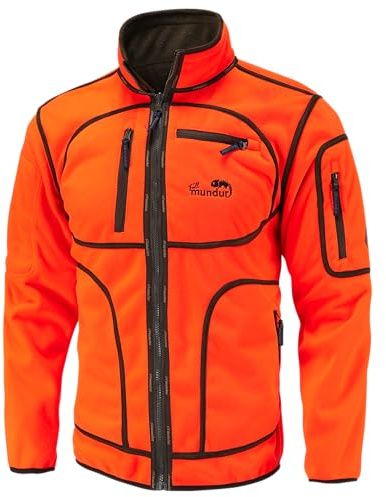 Full mundur Orange Blaze Camo Veste de chasse réversible pour homme coupe-vent imperméable