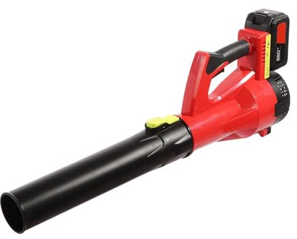 Batteridriven lövblåsare, lövblåsare batteri 22 000 RPM, 190 km/h lufthastighet batterifläkt 11 N vindhastighet dragkraft 2 x 1 800 mAh litiumbatterier lövsugare elektrisk