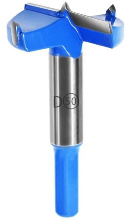 FOCMKEAS 50mm丨1.97 Inch Forstner Drill Bit with Hex Shank Double-Flute Tungsten Carbide Wood Hole Saw for Plastic, Hard Wood, Woodworking Hinge Hole Drilling Boring Bits Cutter