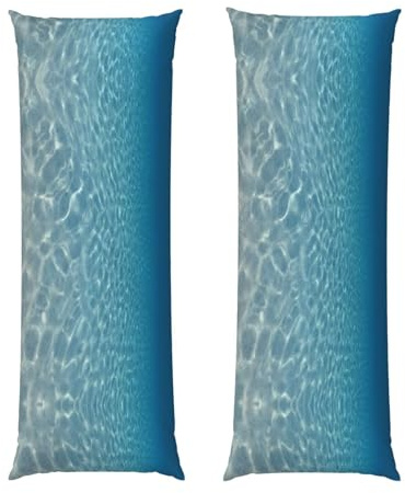 GSGCSBYMLG Tranquil Water - Federa per cuscino con stampa a forma di acqua, 50,8 x 152,4 cm