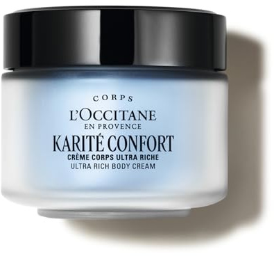 L'OCCITANE - Shea (Karité) Ultra Rich Comfort Kroppskräm - 200 ml | Torr och känslig hud - Ger näring och lindrar känslan av obehag - Tillverkad i Frankrike