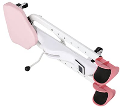 Yechiry Bensträckare, Flexibilitetsstretchutrustning, Delad Träningsmaskin 0-180° Finjustering med Rullhjul för Vuxna Barn Dansgymnastik Kampsport (Rosa (inget ryggstöd))