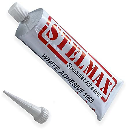 Stelmax White Adhesive 1985 PVC Resin & Solvent Based PVC Glue 135g Tube