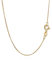 NKlaus 36cm Panzerkette 585 Gelbgold 14 Karat elegante Halskette filigrante Breite 0,8mm Collier 0,98g federleicht 8835