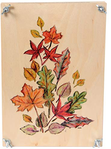 Bartl 111372 Blumenpresse aus Holz 33 cm x 23 cm bunt Top Qualität. Made in Germany.