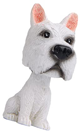 Gatuida Décoration De Voiture avec Chien Schnauzer Résine Accessoire Intérieur Ornement De Dessin Animé pour Affichage De Voiture