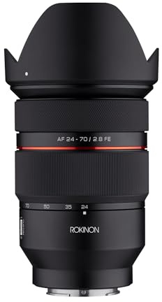 Rokinon 24-70mm F2.8 AF Zoom Lens for Sony E – Full Frame, Par-Focal, Fast Autofocus, Weather Sealed, UMC Coated, Cinematic Video Ready, Silent Operation, Manual Control Support, Custom Switch