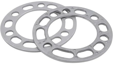 DZSQWETYU Separadores De Ruedas Adaptador Espaciador Rueda Coche Universal 2 Unidades Placa cuñas 3 mm 5 mm 6 mm 8 mm 10 mm 4 x 100 4 x 114,3 5 x 100 5 x 108 5 x 114,3 5 x 120 Separadores Ruedas(6mm)
