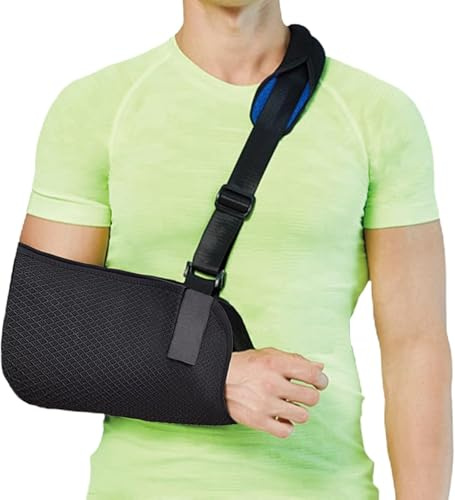 VALLEYWIND Arm Sling, Shoulder Immobilizer for Arm, Shoulder, Elbow, Wrist Injury, Versatile Arm Support with Foam Neck Pad Fits for Left Right Hand Women Men (S)