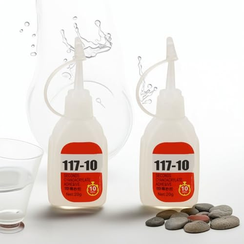 Colle pour Pierre,2pcs Colles Extra Forte,Colles à Pierre Polyvalente,20g Colle Marbre,Super Glue Universelle,pour Liaison Rapide de Pierres et Autres Matériaux