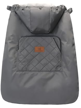 Winter Sling Cover for Carrier Warm Universal,Waterproof Baby Carrier Cover for All Seasons (Grey)
