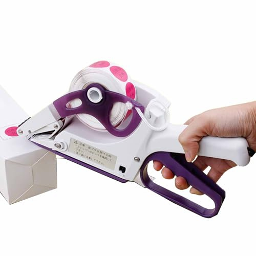 LIULIQ Applicateur D'étiquettes Portatif, Pistolet Étiqueteur Manuel avec Poignée Ergonomique, Largeur D'étiquette 18-35/35-64 Mm, Application Et Décollage Automatiques des Étiquettes