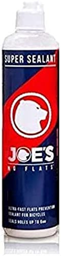 JOE'S NO FLATS Super Sealant - Gravel and MTB Bike Tires - Ultra-Fast Sealing for Tubeless and Inner Tubes | for Holes up to 0.25 Inches | Ready to Use Effective Puncture Seal,500 ml