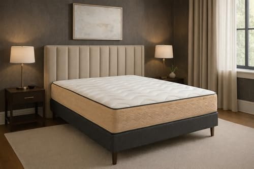 DAGOSTINO Home - Colchón Viscoelástico Firenza 150x190 | Altura 25 cm | Firmeza Alta H3 | Tecnología Visco Zen Adaptativa | Doble Cara Invierno Verano | Núcleo Core Vital | Blanco