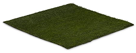 hillvert HT-VAG-1X1 Kunstrasen 100 x 100 cm Höhe: 30 mm Stichrate: 20/10 cm UV-beständig Rasenteppich Kunstrasenteppich Kunstgras