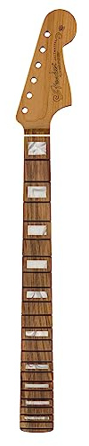 Fender Roasted Jazzmaster Neck, Block Inlays, 22 Medium Jumbo Frets, 9.5in Radius, Pau Ferro