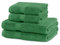 DecoKing 4er Set Baumwolle Qualität 525g/m² 2 Handtücher 50x100 cm und 2 Badetücher 70x140 cm grün saugfähig Marina