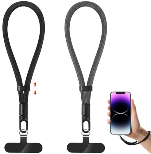 NganSuRong Phone Lanyard, Adjustable Cell Phone Lanyard Strap, Hand Wrist Strap with Tether Tabs for Smartphone