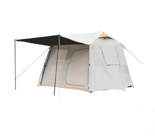 Camping Tent, Outdoor First Tent for 4-8 People with Canopy, Sun and Waterproof, Includes Travel Friendly Storage Bag, Suitable for Hiking and Outdoor Activities