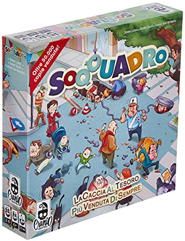 Cranio Creations - Soqquadro Gioco da Tavolo, multicolore, CC029, 6+ anni, Carte Sfida, Tabellone, Pedine Giocatore, Una casa
