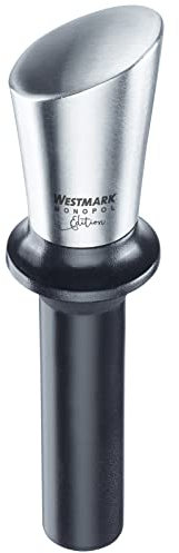 Westmark Vakuumpumpe für Weinflaschen, Monopol Edition, Rostfreier Edelstahl/Silikon, Vita, Silber/Schwarz, 61933360
