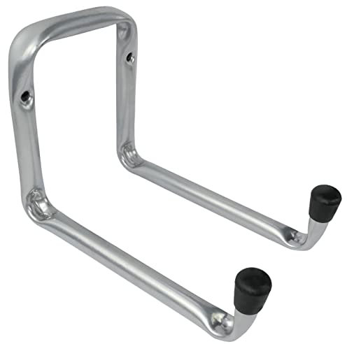 Aerzetix - C58678 - Gancio universale di stoccaggio doppio 110x150x45mm - supporto per bicicletta a parete - in acciaio profilo tubolare - sospensione aggancio garage officina