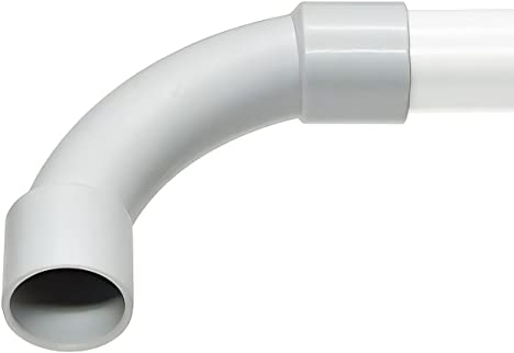 M40 Rohrbogen - 10 Stück - M40 PVC Rohrbogen 90° für Stangenrohr | Leerrohr | Kabelkanal XmediaSat für Stangenrohr