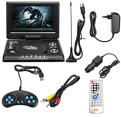 Bamberg Tragbarer 7,8 TV Heim Auto DVD Abspieler HD VCD CD MP3 HD EVD Abspieler mit TV/FM/USB/Spiel Funktion EU Stecker