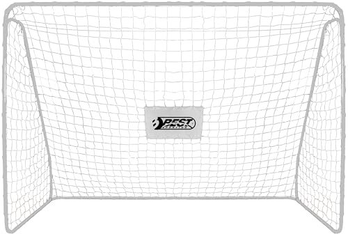 Best Sporting Tornetz für Fußballtor I Tornetz mit Best Sporting Logo I Hochwertiges Tornetz passend für Tore mit den Abmessungen 180 x 120 x 60 cm I Fussball Tornetz Weiß/Schwarz