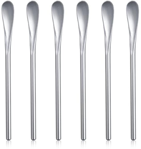 Tucnoeu Juego de 6 cucharas pequeñas de acero inoxidable para café expreso, ideales para cocina, bar y fiestas