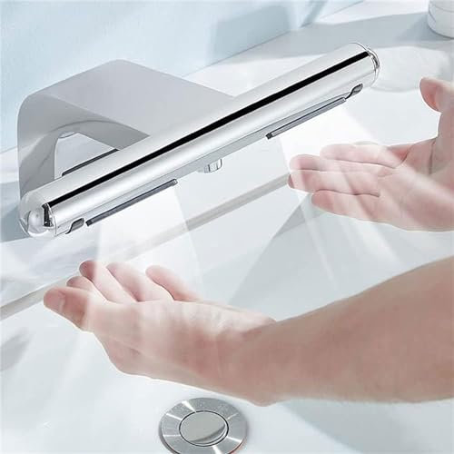 Secador de manos 2 en 1 Secador de manos por inducción con sensor automático sin contacto, Secador de manos eléctrico, con filtro HEPA, Secador de manos con aire a chorro, 183x284x154 mm