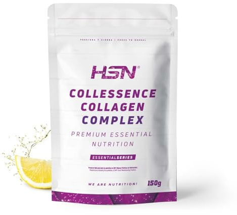 HSN Colágeno Bovino Hidrolizado y Magnesio (Malato Citrato Bisglicinato) en Polvo - Collessence Colágeno Complex | Limón 150g | No Incluye Dosificador | No-GMO, Sin Gluten ni Lactosa ni Pescado
