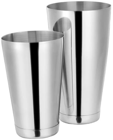 Set di shaker da cocktail, 630 ml ＆ 840 ml di baracano in acciaio inossidabile, miscelatori da cocktail per barre per bar