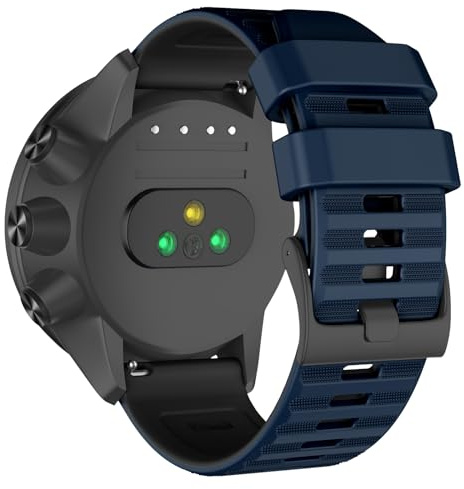 ISABAKE 24MM Armband für Suunto 9/9 Baro /9 Titanium, Weiches Silikon Ersatzarmbänder Kompatibel mit Suunto 7/D5/Spartan Sport/Spartan Sport Wrist HR/Traverse 24mm/Smartwatch 2 SW2