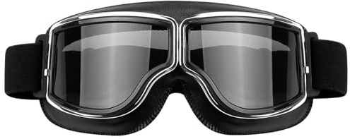 Gaomumu Vintage Ski Goggles, Outdoor Sports Protective Goggles,Full Rim Frame with Comfortable Foam Padding, Adjustable Strap Goggle, for Skiing, Cycling, and Motorcycling