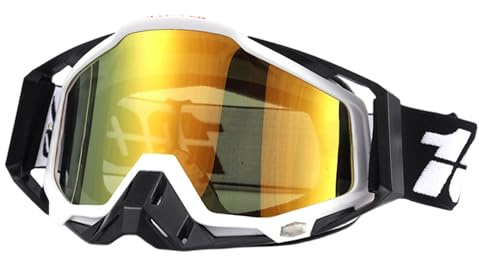 Dexpally Occhiali Motocross Maschera Motocross Occhiali da Moto Antipolvere Mascherina Motocross Occhiali di Sicurezza Maschera Enduro Moto per ATV, Casco Compatibile