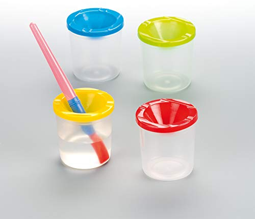 Baker Ross Pots à eau pour peinture(Paquet de 12) - Accessoire de peinture pour enfant, 75 mm