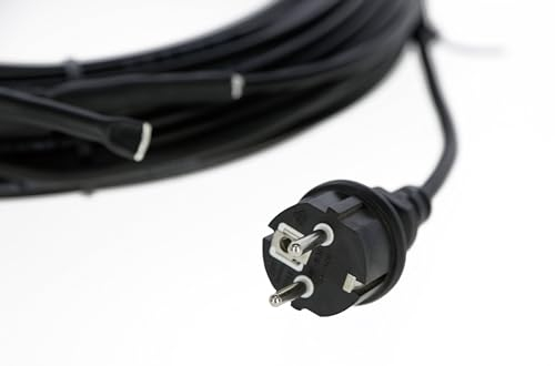KERBL Frostschutzkabel 10 m (200 W, Heizkabel für Dachrinnen / Rohrleitungen, zur Überwinterung von Pflanzen, Frostschutz für Rohre + Kübelpflanzen) 296088