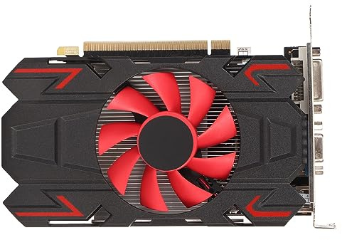 HD7670 - Scheda grafica DDR5 da 4 GB con ventola, interfaccia multimediale HD, DVI VGA, giochi, film, video (HD7670 4 GB DDR5)